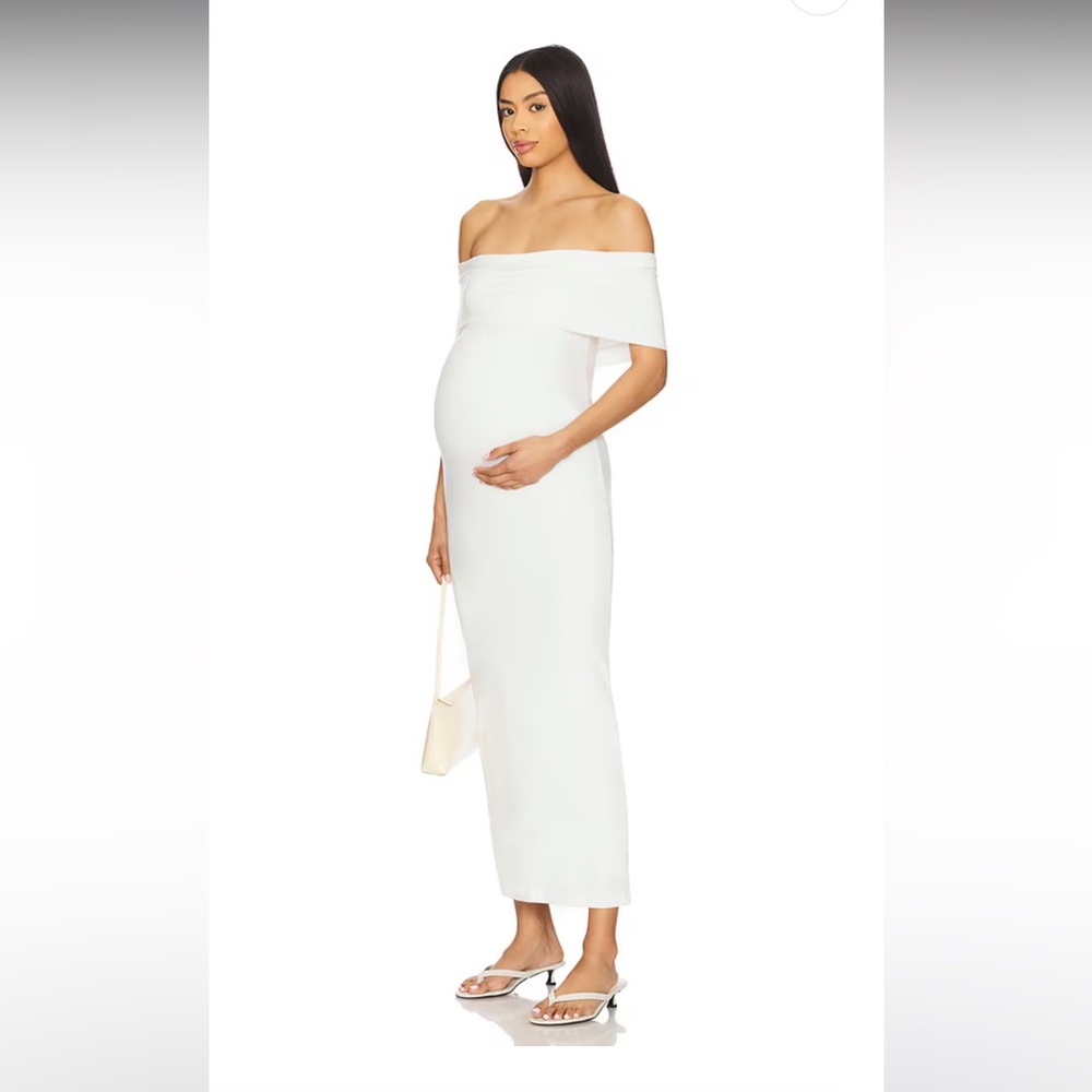 Bianca Dress in Ivory Bumpsuit